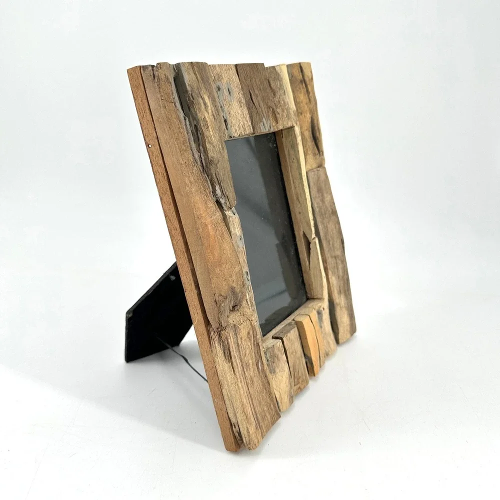 Rustic Reclaimed Barnwood Picture Frame 4x6 Driftwood Style Farmhouse Wall Decor